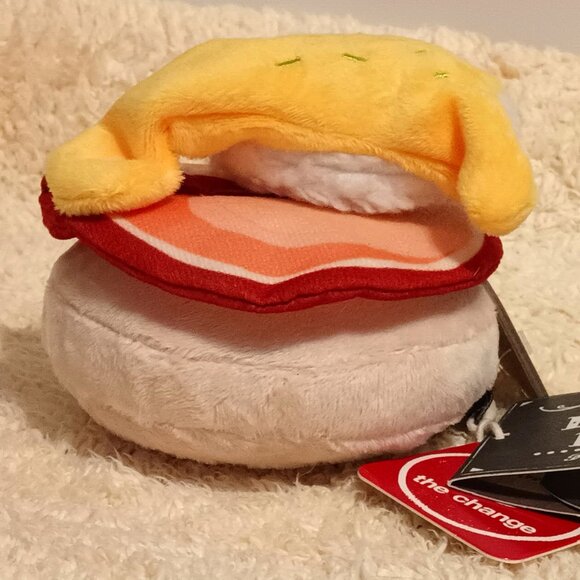 NWT ~ Barking Brunch: Benny's Benedict Dog Toy ~ 5.9" (L) x 4.7" (W) x 3.5" (H) - Picture 6 of 14